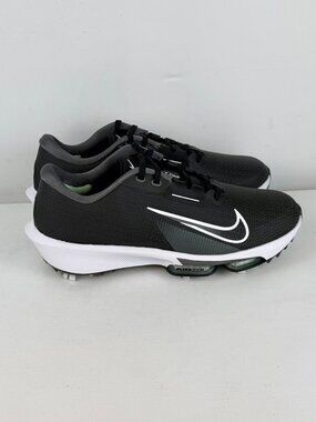 Men's 14-Nike Air Zoom Infinity Tour Next%2 Golf Shoes Black/Green-FD0217-002